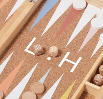 Personalised Luxury Wooden Backgammon Set, 4 of 4