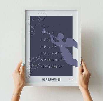 'Never Give Up' Poster Print, 3 of 3