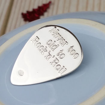 Personalised Rock And Roll Silver Plectrum, 2 of 8