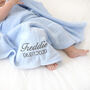 Personalised Blue Cellular Baby Blanket, thumbnail 3 of 9