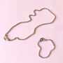 'Good Luck' Chanceux Sterling Silver Necklace And Bracelet Set, thumbnail 6 of 12