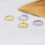 Marquise Cz Huggie Hoop In Sterling Silver, thumbnail 3 of 11