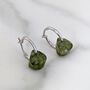 Peridot Teardrop August Birthstone Earrings, Silver, thumbnail 3 of 5