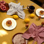 Eloisa Mustard Cotton Tablecloth With Pleating Channels, thumbnail 1 of 3