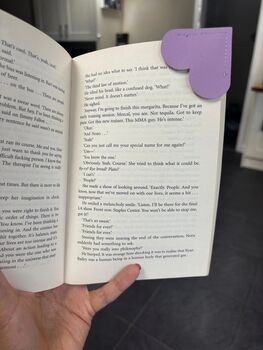 Personalised Heart Shaped Vegan Bookmark, 6 of 7