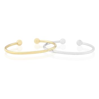 Curzon Solid 9ct Gold Torq Bangle, 5 of 7