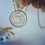 Secret Elf Society Mini Gold Plated Hoop Necklace, thumbnail 2 of 3