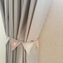 Curtain Tie Backs Pink And Grey Mini Bunting, thumbnail 4 of 12