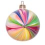 Christmas Marble Effect Bauble, 8cm Multi, thumbnail 2 of 2