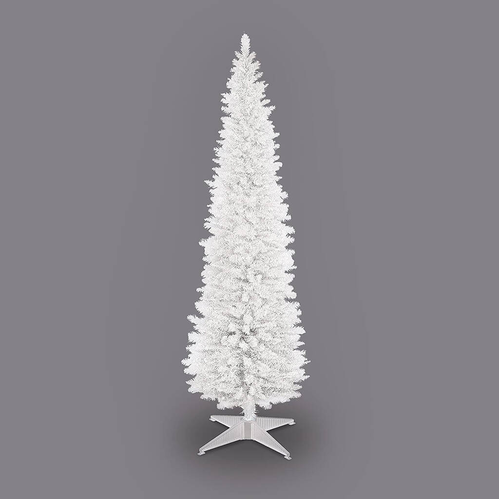 6ft White Pencil Artificial Christmas Tree