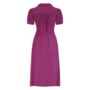 Peggy Dress In Mulberry 1940s Vintage Style, thumbnail 2 of 3