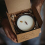 Cosy Wood Crackle Wick Sea Of Calm Soy Candle, thumbnail 6 of 9