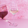 Personalised Drinks Measure Wine Glass For Her Second, thumbnail 5 of 5