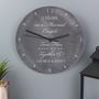 Personalised Any Message Slate Clock, thumbnail 4 of 4