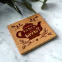 Square Oak Coaster 'Fancy A Brew?' | Homeware | Tableware | Home Decor, thumbnail 1 of 2