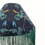 Enchanted Birds Coolie Lampshade With Trim, thumbnail 2 of 5
