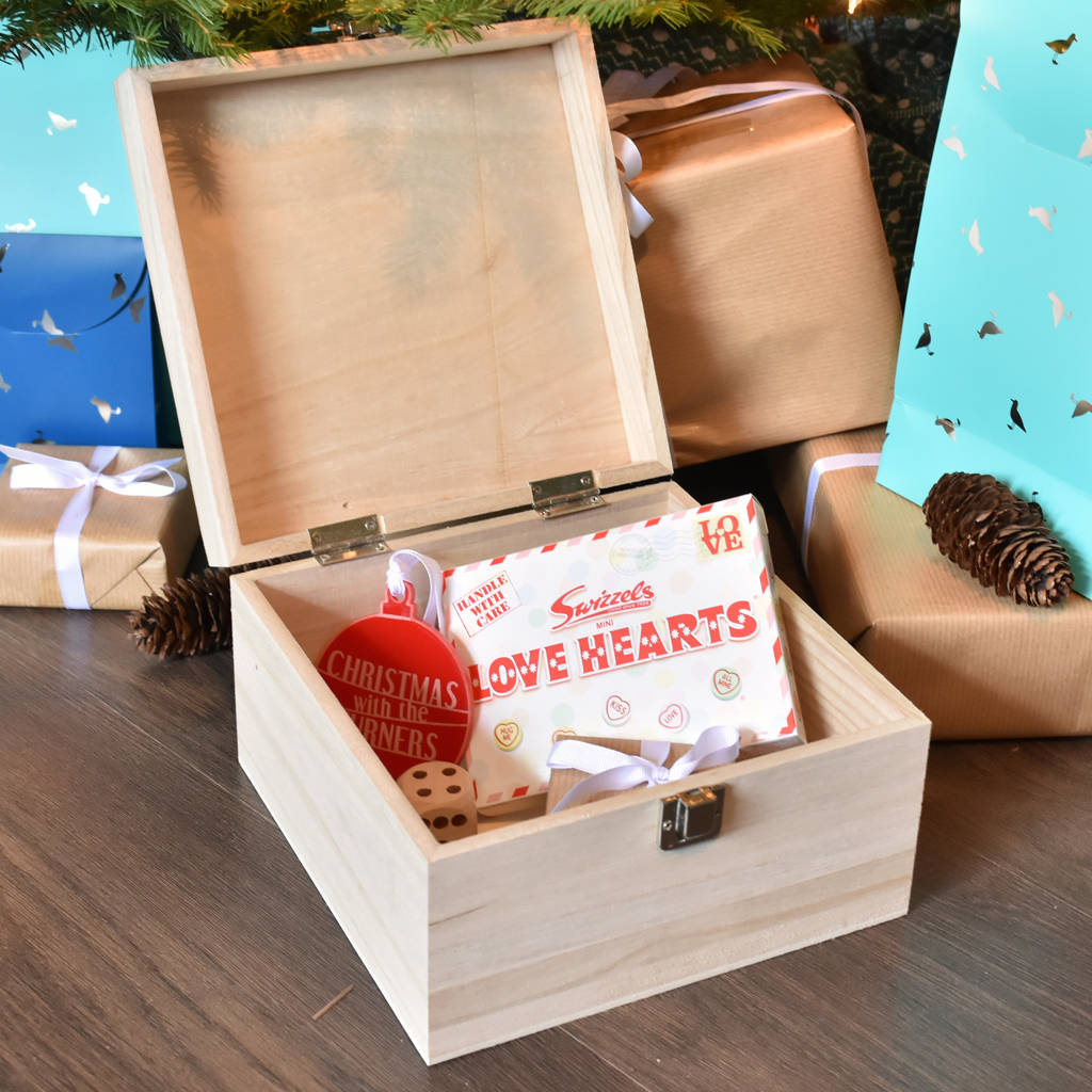 merry christmas…personalised christmas eve box by ellie ellie | notonthehighstreet.com
