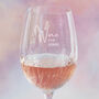 Personalised ‘More Wine’ Crystal Wine Glass, thumbnail 2 of 6