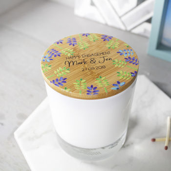 Engagement Scented Candle With Floral Lid, 9 of 10