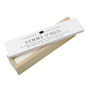 Graduation Certificate Holder Personalised Graduation Gifts, 2 of 4