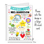 Personalised Teacher Appreciation Card, thumbnail 2 of 4
