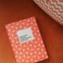 A5 Hardback Notebook In Abstract Orange And Pink, thumbnail 1 of 10