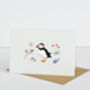 Personalised Puffin Greetings Card, thumbnail 1 of 4