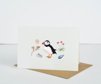 Personalised Puffin Greetings Card, 2 of 4