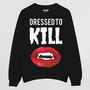 Dressed To Kill Women’s Halloween Sweatshirt, thumbnail 5 of 5