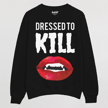 Dressed To Kill Women’s Halloween Sweatshirt, 5 of 5