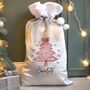Personalised Pink Christmas Tree Sack, thumbnail 2 of 2