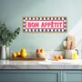 Stripe Border Bon Appetit Framed Print, thumbnail 4 of 8