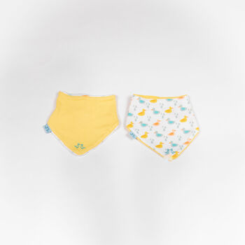 Pack Of Two Baby Bibs In Organic Cotton, 3 of 12