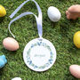 Easter Wreath Personalised Name Decoration, thumbnail 4 of 8