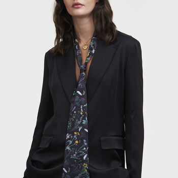 Wilderness Black Silky Scarf, 3 of 9