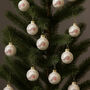 Elegant White And Red Robin Mini Christmas Baubles Set Of 15, thumbnail 1 of 5