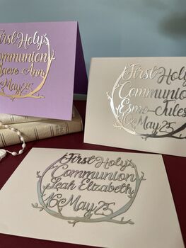 Personalised First Holy Communion Papercut Card, 10 of 10