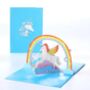 Pop Up 3D Unicorn Rainbow Birthday Card, thumbnail 1 of 2