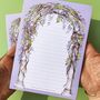 Lilac Wisteria Stationery Gift Set, thumbnail 4 of 6