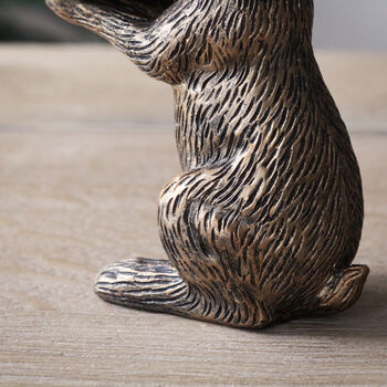 Bronze Rabbit Tealight Holder, 5 of 5