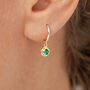 Sterling Silver Or Gold Birthstone Molten Hoop Earrings, thumbnail 2 of 9