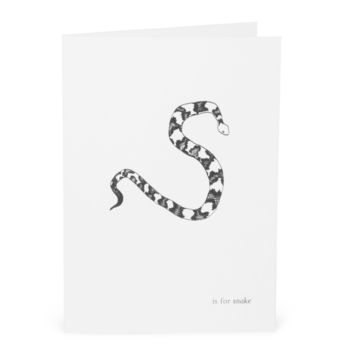 S Is For Snake Card, 2 of 2