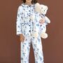 Cecilia Pyjama Set With Matching Teddy Bear Set, thumbnail 6 of 8