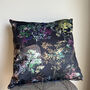 Velvet Abstract Colourful Leopard Cushion, thumbnail 1 of 3