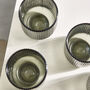 Palermo Set Of Four Grey Ribbed Tumblers, thumbnail 6 of 7