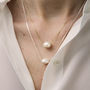Baroque Pearl Necklace In Sterling Silver Or 9ct Gold, thumbnail 10 of 12