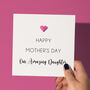 Mother's Day Card For Daughter With Origami Heart, thumbnail 1 of 5