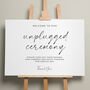 Romantic Wedding Unplugged Sign 'Natasha', thumbnail 1 of 9