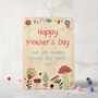 Personalised Happy Mothers Day Wooden Keepsake Card, thumbnail 1 of 5