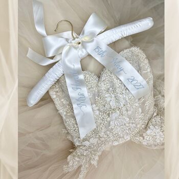 Personalised Wedding Hanger For Bride To Be, 3 of 5